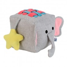 Cubo Interativo Linho Elefante 